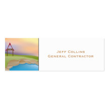 Scenic Landscapes - Japanese Pond Business Card Templates