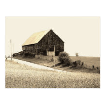 scenic Missouri Barn Postcard