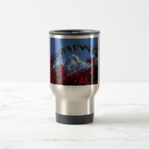 Scenic mountain view coffee mugs