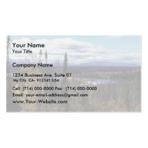 Scenic View of Tetlin National Wildlife Refuge Business Card Templates