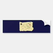Schatzkarte treasure map auto aufkleber