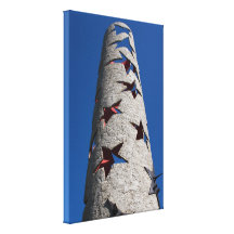 Schengen Stars Monument Stretched Canvas Print