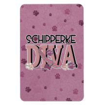 Schipperke DIVA Rectangle Magnets