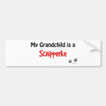 Schipperke Grandchild Bumper Stickers