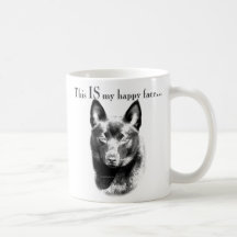 Schipperke Happy Face Coffee Mugs