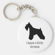 Schnauzer German Keychain
