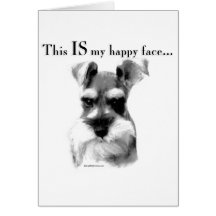 Schnauzer Happy Face Cards