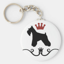 Schnauzers Rule Keychain