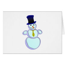 Schneemann snowman grußkarten