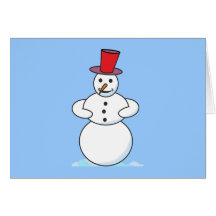 Schneemann snowman karten