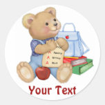 School Bear - First Grade Sticker