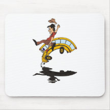 School Bus Mouse Pads