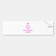 School Lunch Lady Loves Nutrition Bumper Sticker