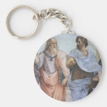 School of Athens (detail - Plato & Aristotle) Key Chain