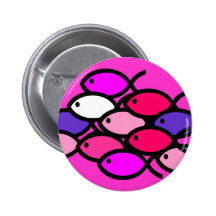 School of Christian Fish Symbols - Pink and Purple