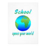 School Opens Worlds Personalized Invites