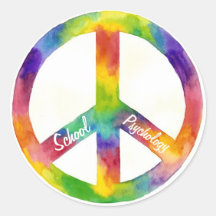 School Psychology Peace Stickers