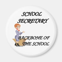 SCHOOL SECRETARY REFRIGERATOR MAGNETS
