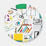 School subjects3 refrigerator magnet