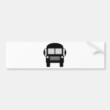 schoolbus icon bumper sticker