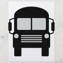 schoolbus icon personalized flyer
