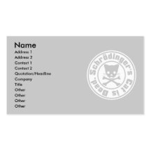 Schrödinger's Cat is Dead. Business Card Templates