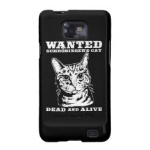 Schrodinger's cat wanted dead or alive samsung galaxy s cases