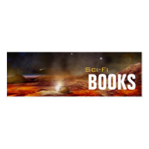 Sci-Fi Bookmark Business Card Templates