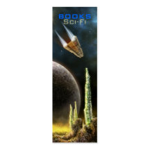 Sci-Fi Bookmark - Magellan Explorer Business Card Template