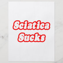 Sciatica Sucks Flyer Design