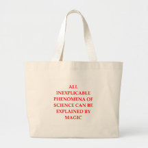 SCIENCE and magic Tote Bags
