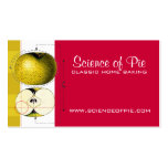 Science apple cooking baking business cards business cards