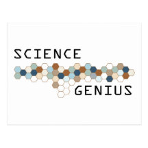 Science Genius Postcard