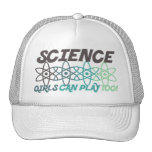 Science girls can play it too hats