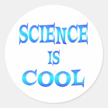 Science is Cool Round Sticker
