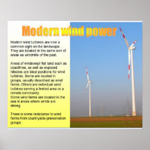 Science, Modern wind power Posters