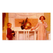 Science Painting of "Life's Enigma" Business Card Template