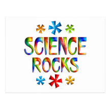 SCIENCE ROCKS POST CARD