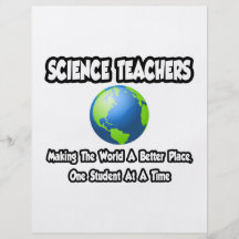 Science Teachers...Making the World a Better Place Personalised Flyer