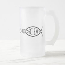 Science Trumps Faith Fish Coffee Mugs