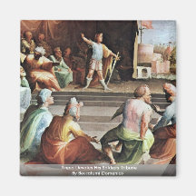 Scipio Devotes His Soldiers Tribune Refrigerator Magnets
