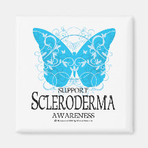 Scleroderma Butterfly 2 Fridge Magnets