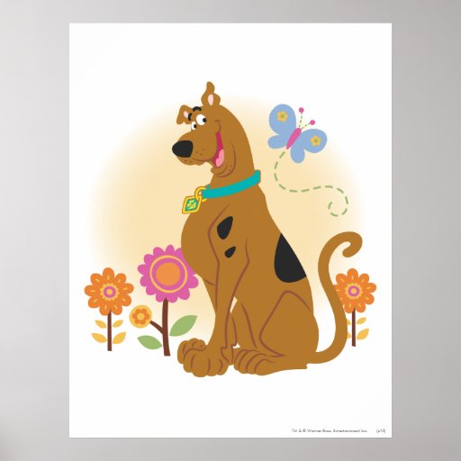 Scooby Doo Following Butterfly1 Print
