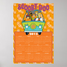 Scooby-Doo The Mystery Machine 2012 Calendar Poster