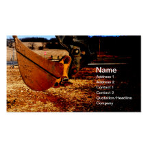 scoop for backhoe business card