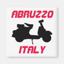 Scooter, Abruzzo, Italy Fridge Magnets