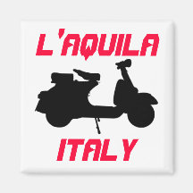 Scooter, L'Aquila, Italy Fridge Magnets