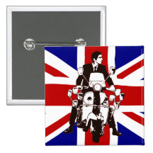 Scooter Rider UJ2 Pinback Button