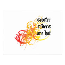 Scooter Riders Are Hot Post Card