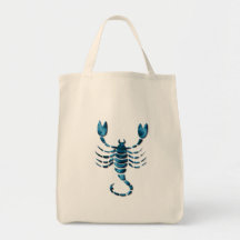 Scorpio Zodiac Grocery Tote Bag